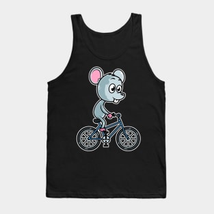 Mouse Bicycle Cyclist Cycling graphic Tank Top